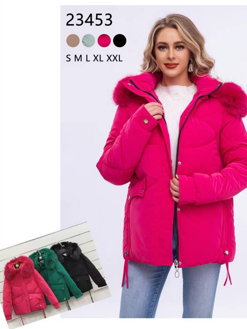 Kurtki damskie zimowe Roz S-2XL, 1 Kolor Paczka 5 szt